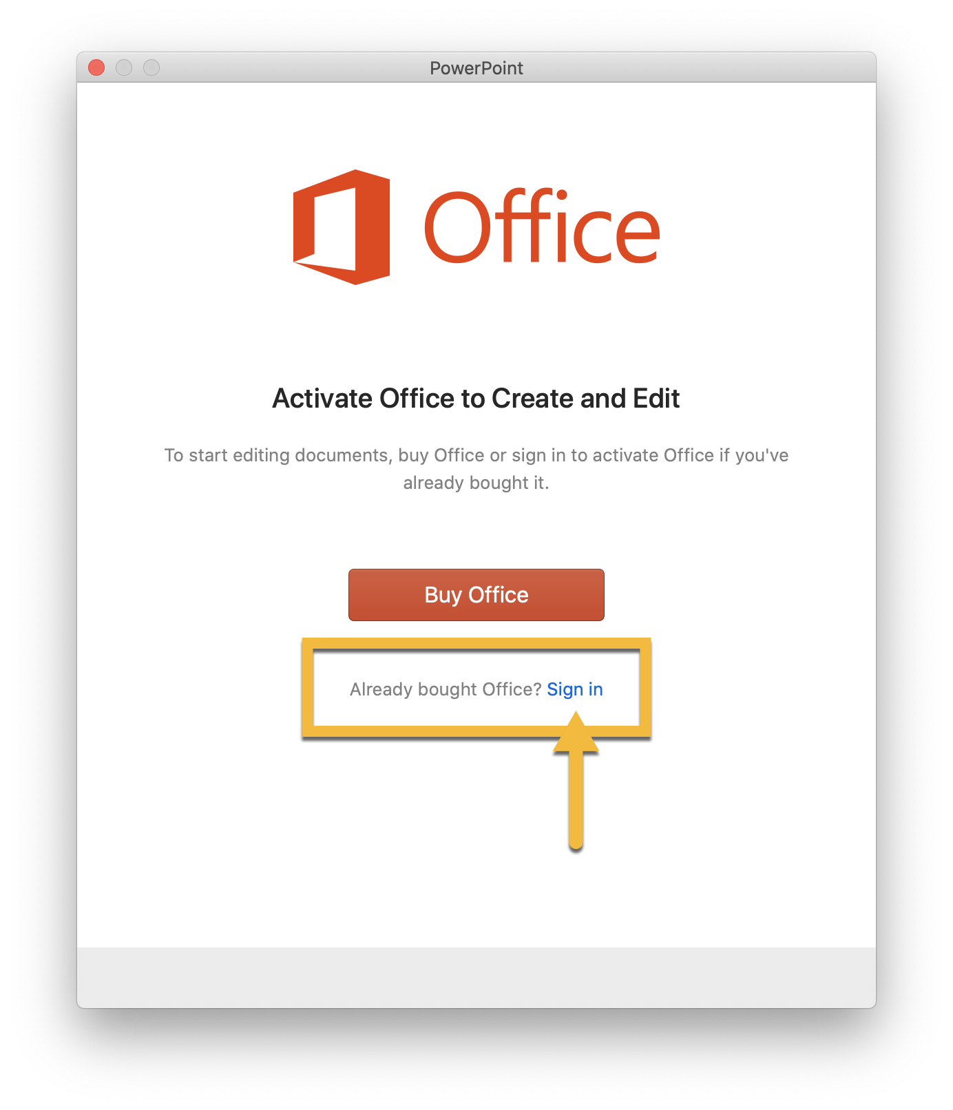office 365 for mac activation